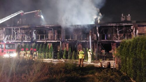 Pożar szeregówek w Rzeszowie: Caritas organizuje zbiórkę, Miasto powołuje sztab kryzysowy