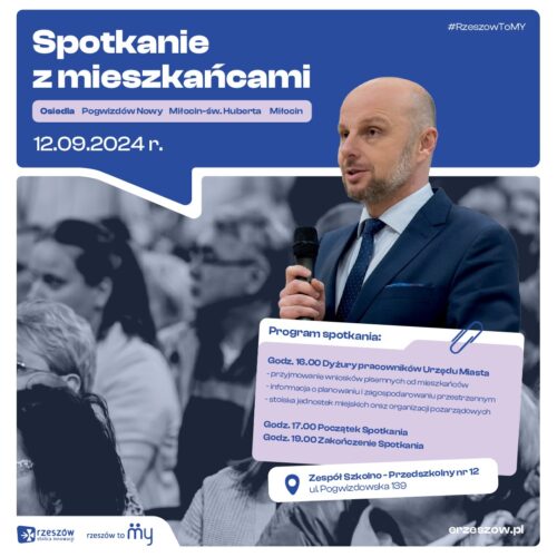 Po wakacyjnej przerwie powracają spotkania Prezydenta Rzeszowa z mieszkańcami