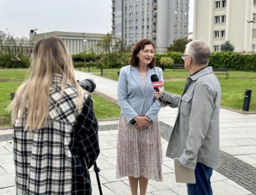 Konferencja prasowa w Ogrodach Bernardyńskich: Wsparcie dla powodzian na południowym zachodzie Polski