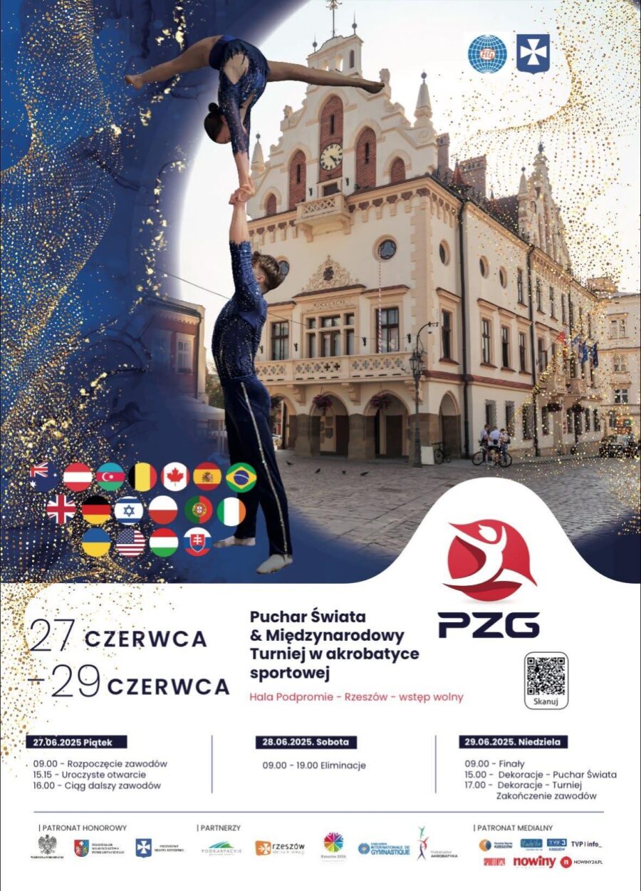 Rzeszów gospodarzem Pucharu Świata i RIAC 2025 w Akrobatyce Sportowej
