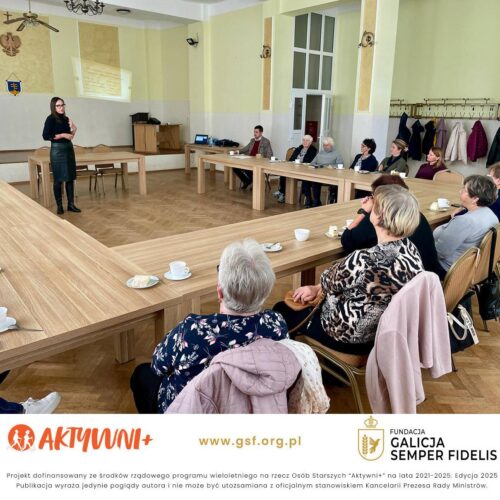 Edukacyjne spotkanie dla seniorów w Gminie Wojaszówka