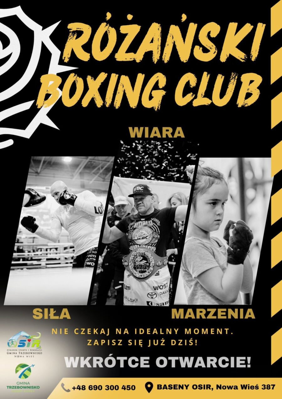 W Gminie Trzebownisko powstaje Różański Boxing Club