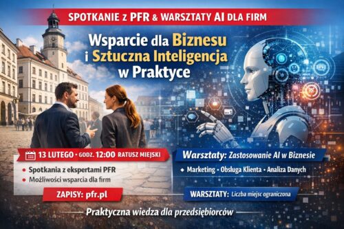 Wsparcie dla lokalnych firm. Spotkanie z PFR i warsztaty AI w ratuszu