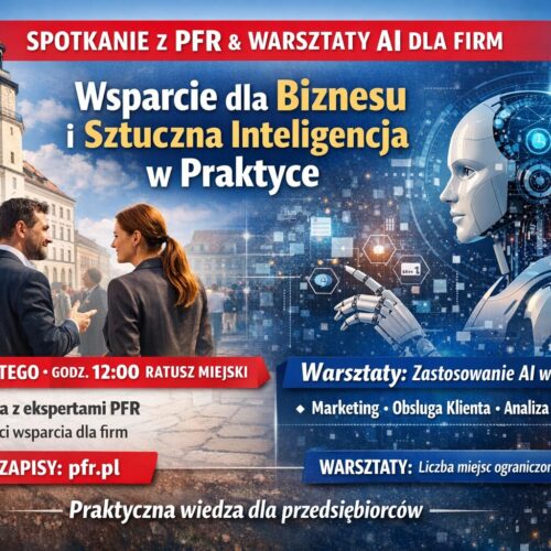Wsparcie dla lokalnych firm. Spotkanie z PFR i warsztaty AI w ratuszu