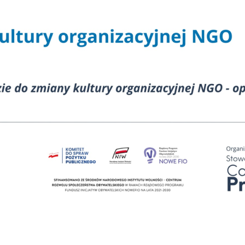 „Narzędzie do zmiany kultury organizacyjnej NGO – opis i działanie”